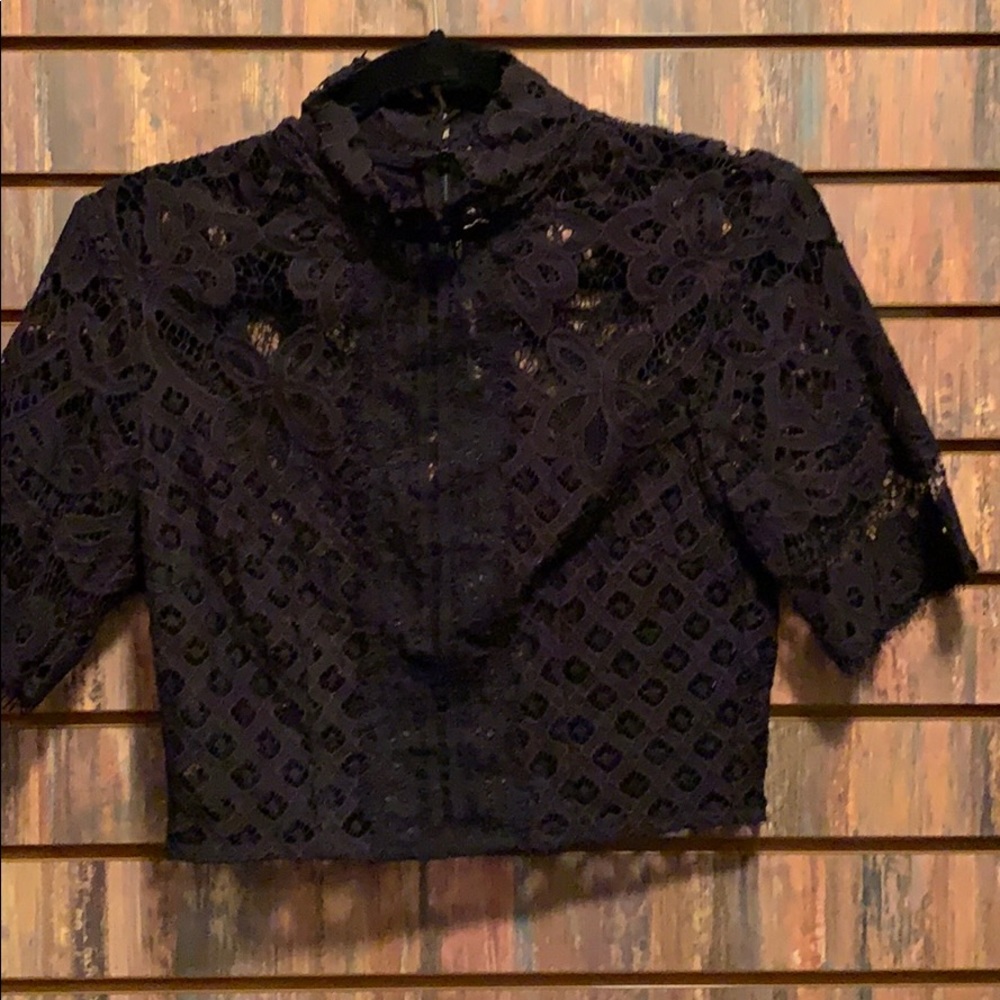 High Neck Crop Top